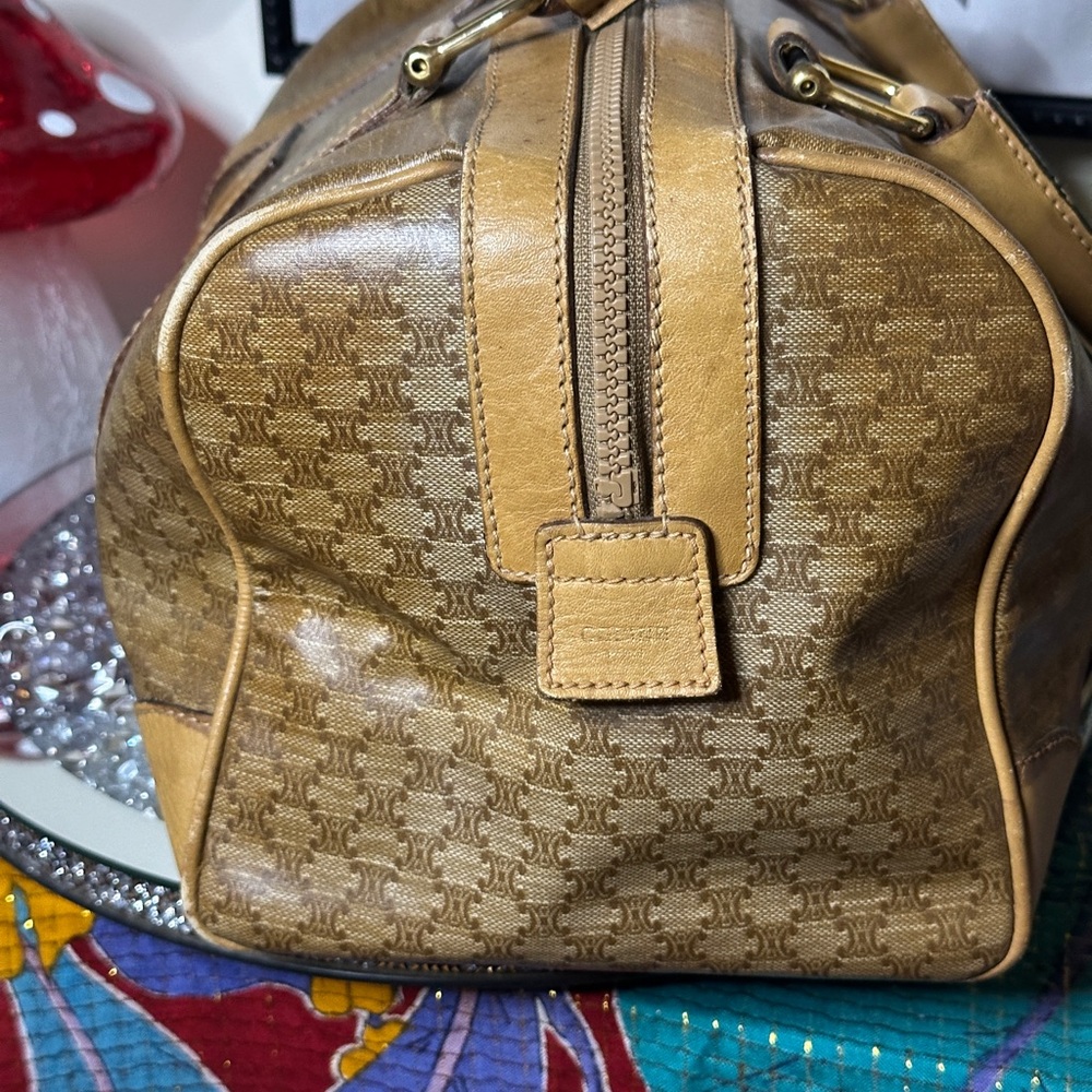 Vintage Celine Macadam Boston Bag. - Picture 3 of 16